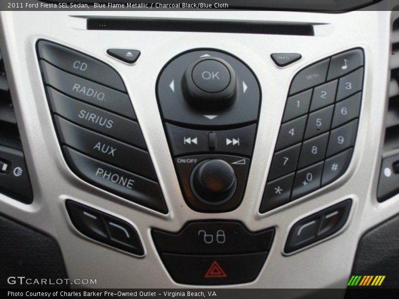 Blue Flame Metallic / Charcoal Black/Blue Cloth 2011 Ford Fiesta SEL Sedan