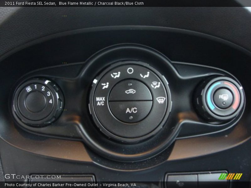 Blue Flame Metallic / Charcoal Black/Blue Cloth 2011 Ford Fiesta SEL Sedan