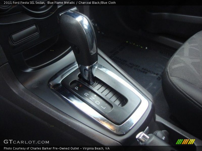 Blue Flame Metallic / Charcoal Black/Blue Cloth 2011 Ford Fiesta SEL Sedan