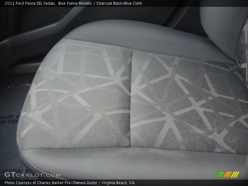 Blue Flame Metallic / Charcoal Black/Blue Cloth 2011 Ford Fiesta SEL Sedan