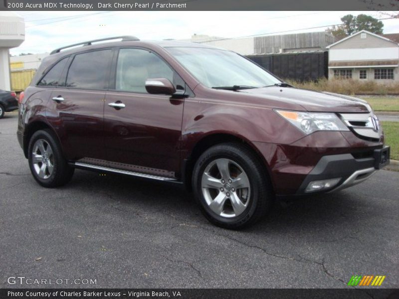 Dark Cherry Pearl / Parchment 2008 Acura MDX Technology