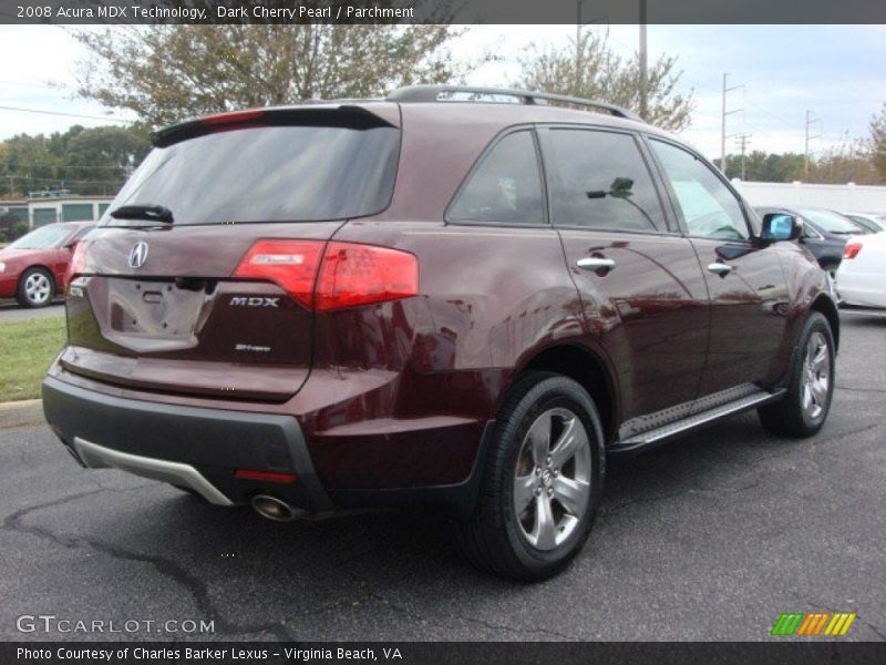 Dark Cherry Pearl / Parchment 2008 Acura MDX Technology