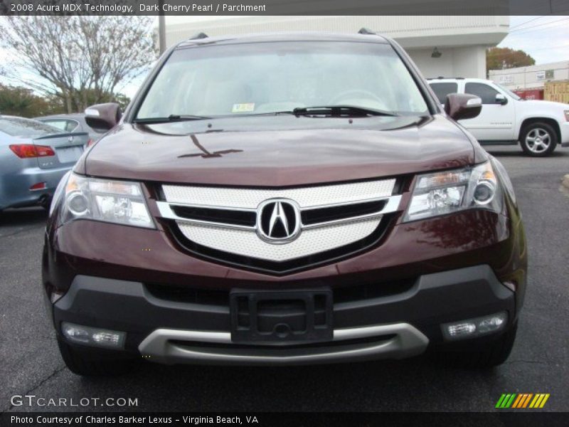 Dark Cherry Pearl / Parchment 2008 Acura MDX Technology