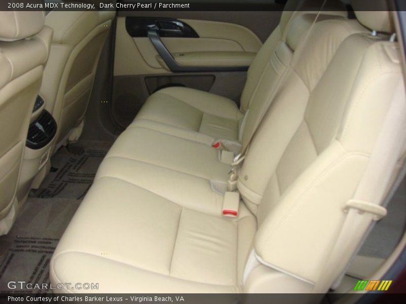 Dark Cherry Pearl / Parchment 2008 Acura MDX Technology