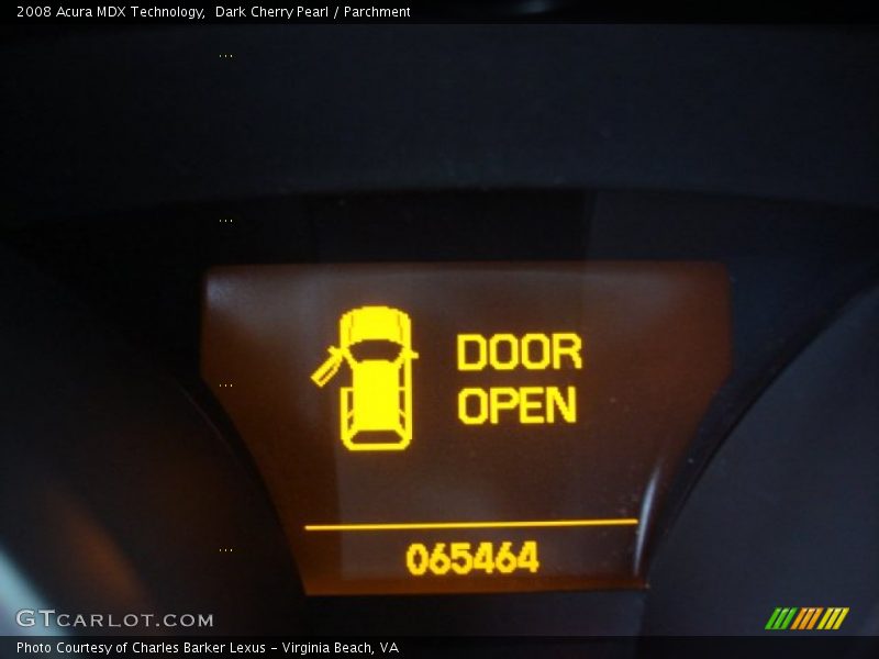 Dark Cherry Pearl / Parchment 2008 Acura MDX Technology