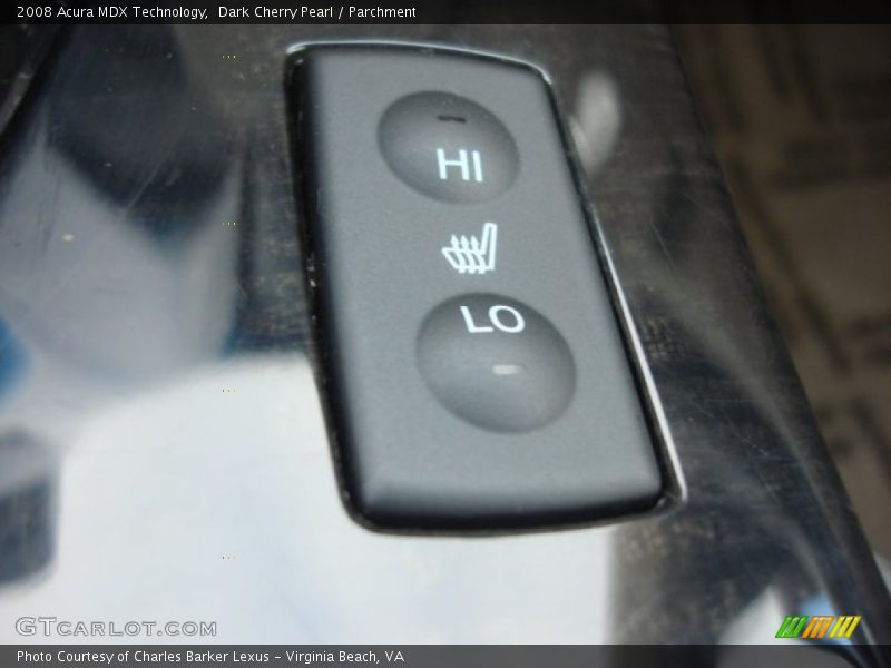 Dark Cherry Pearl / Parchment 2008 Acura MDX Technology
