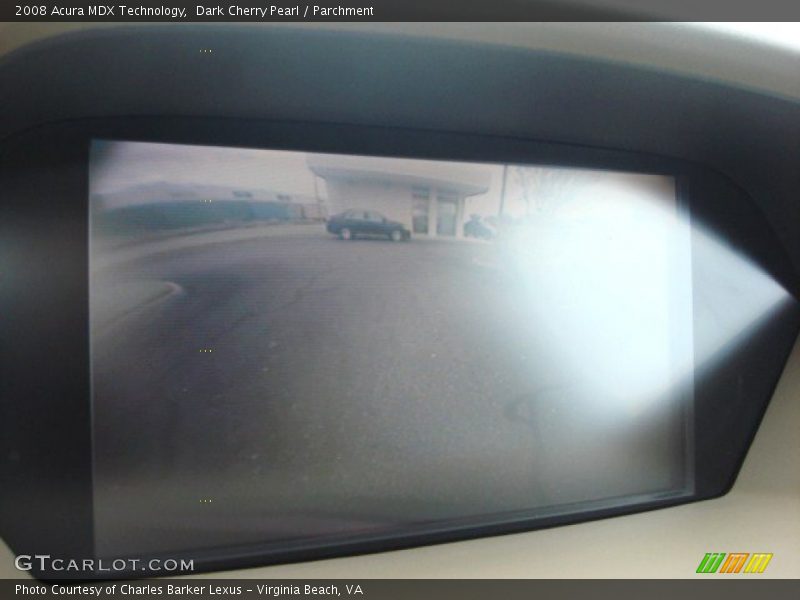 Dark Cherry Pearl / Parchment 2008 Acura MDX Technology