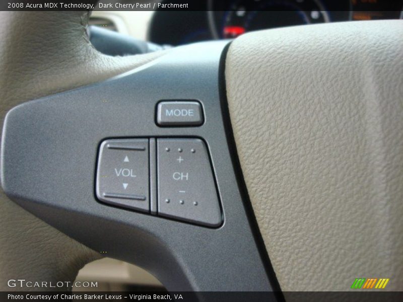 Dark Cherry Pearl / Parchment 2008 Acura MDX Technology