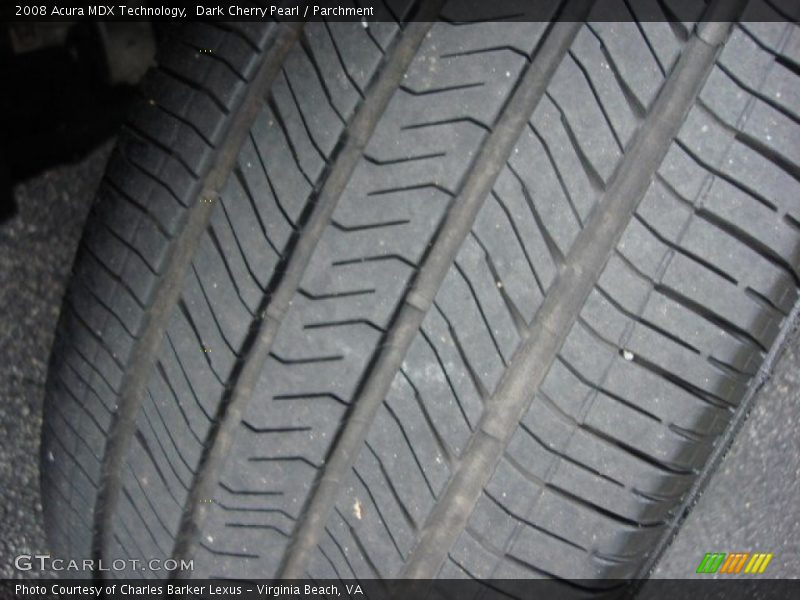 Dark Cherry Pearl / Parchment 2008 Acura MDX Technology