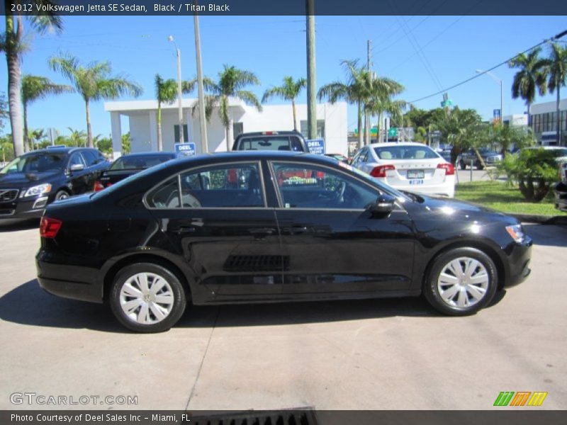Black / Titan Black 2012 Volkswagen Jetta SE Sedan