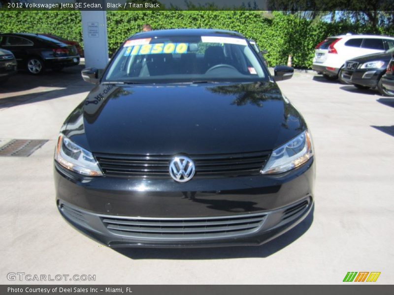 Black / Titan Black 2012 Volkswagen Jetta SE Sedan
