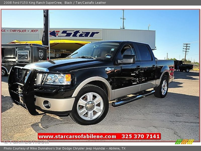 Black / Tan/Castaño Leather 2008 Ford F150 King Ranch SuperCrew