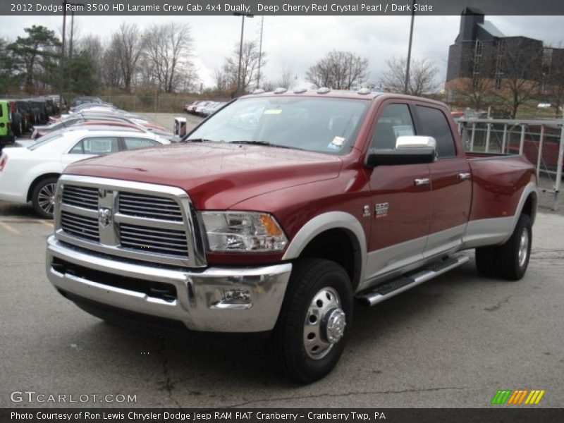 Front 3/4 View of 2012 Ram 3500 HD Laramie Crew Cab 4x4 Dually