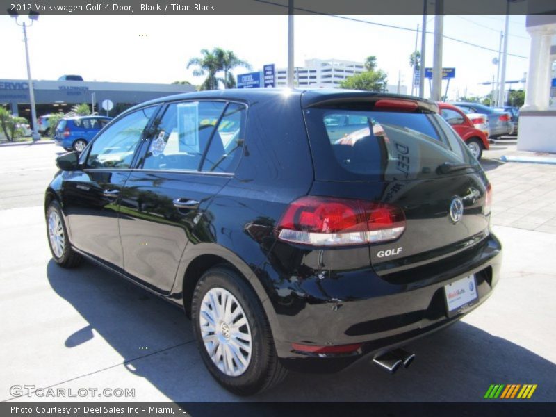Black / Titan Black 2012 Volkswagen Golf 4 Door