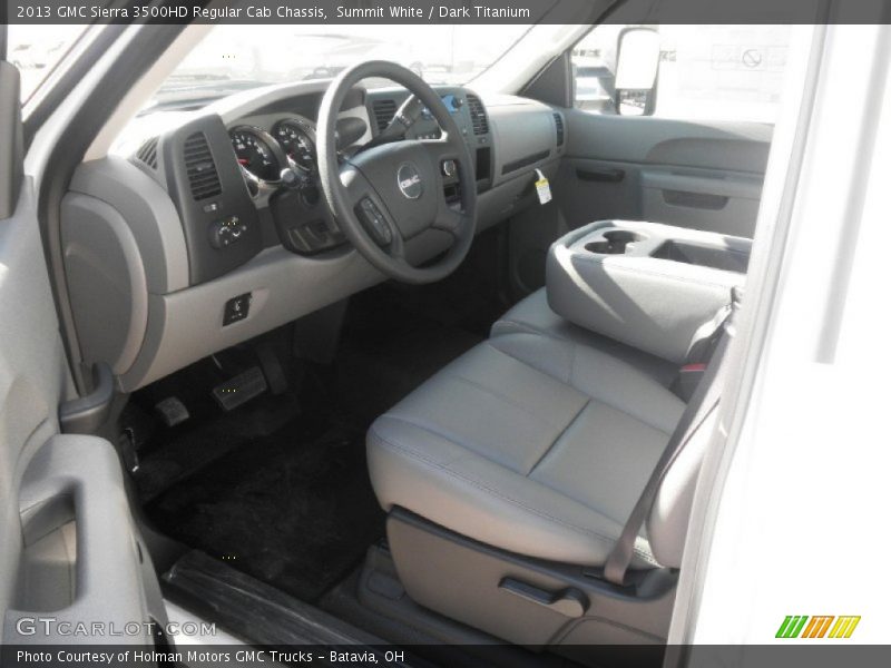 Summit White / Dark Titanium 2013 GMC Sierra 3500HD Regular Cab Chassis