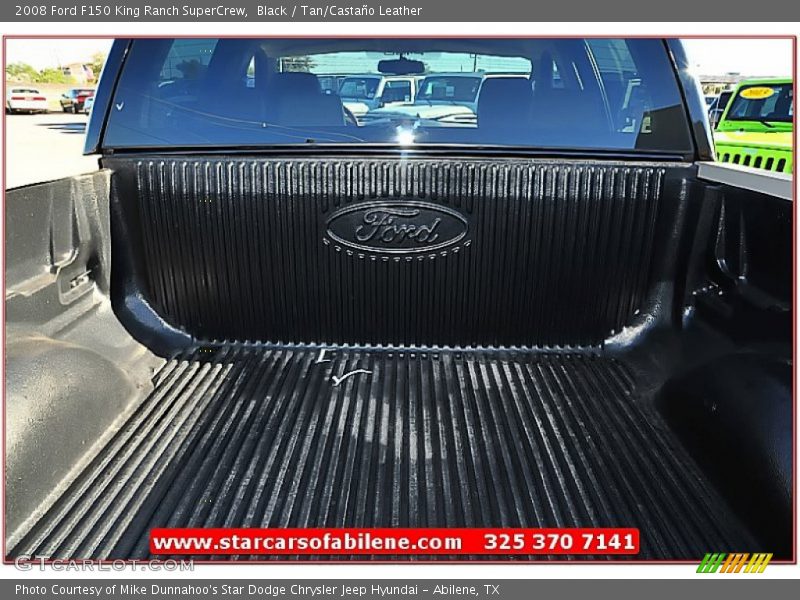 Black / Tan/Castaño Leather 2008 Ford F150 King Ranch SuperCrew