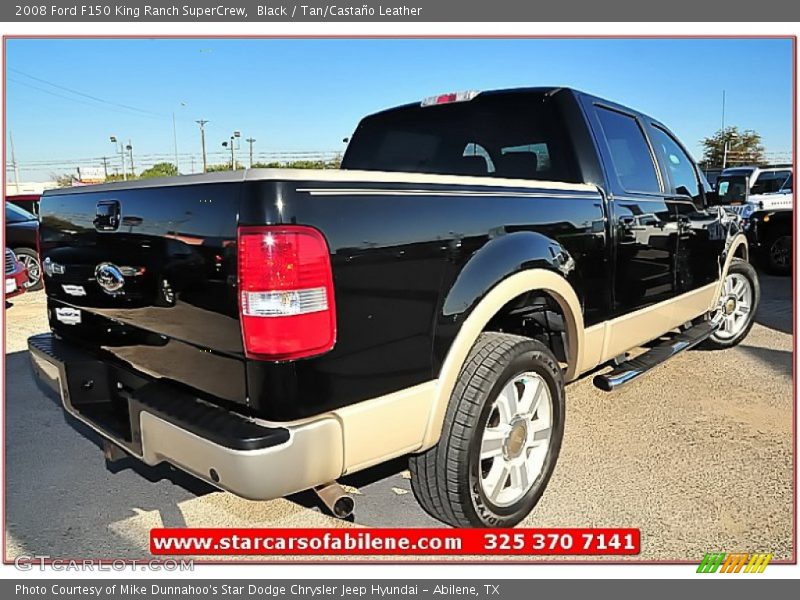 Black / Tan/Castaño Leather 2008 Ford F150 King Ranch SuperCrew