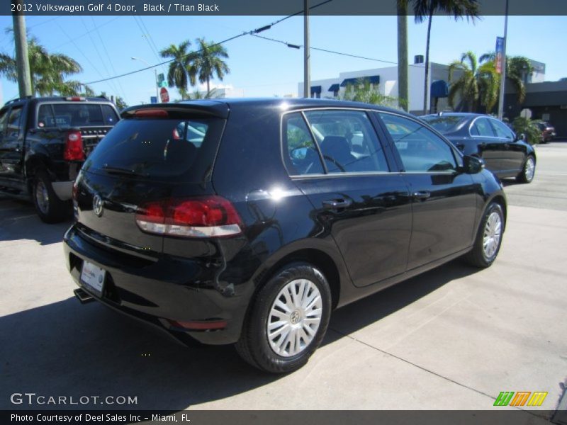 Black / Titan Black 2012 Volkswagen Golf 4 Door