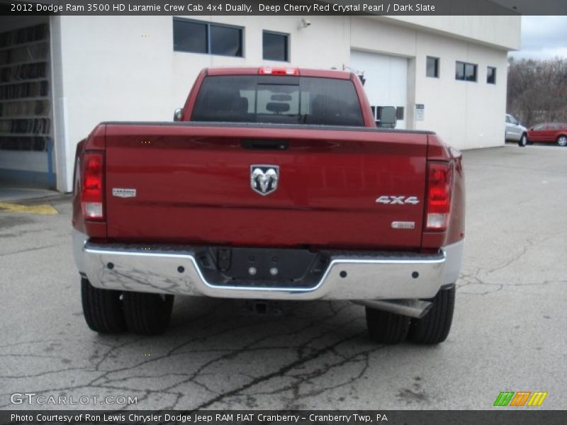 Deep Cherry Red Crystal Pearl / Dark Slate 2012 Dodge Ram 3500 HD Laramie Crew Cab 4x4 Dually