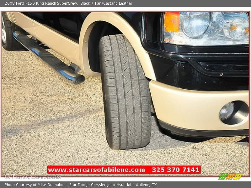 Black / Tan/Castaño Leather 2008 Ford F150 King Ranch SuperCrew