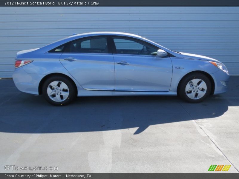 Blue Sky Metallic / Gray 2012 Hyundai Sonata Hybrid