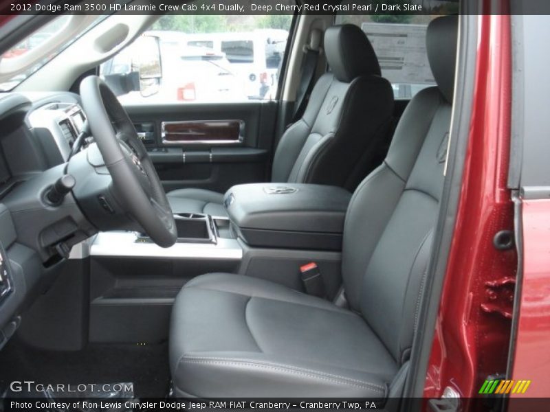 Front Seat of 2012 Ram 3500 HD Laramie Crew Cab 4x4 Dually