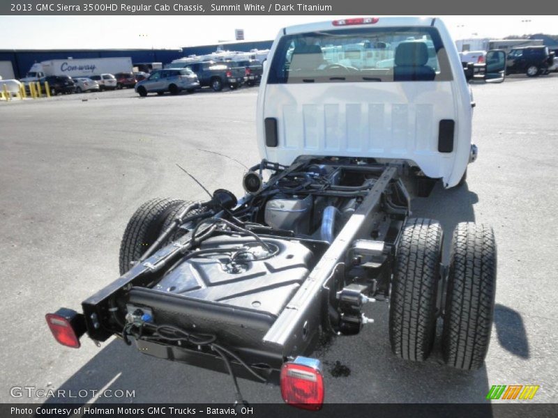Summit White / Dark Titanium 2013 GMC Sierra 3500HD Regular Cab Chassis