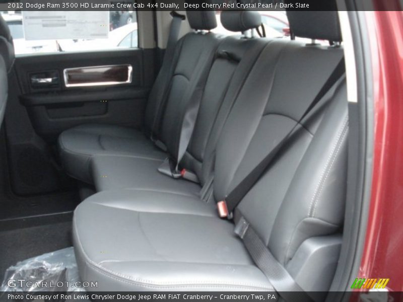 Rear Seat of 2012 Ram 3500 HD Laramie Crew Cab 4x4 Dually