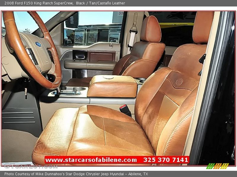 Black / Tan/Castaño Leather 2008 Ford F150 King Ranch SuperCrew