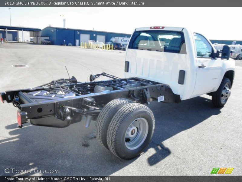 Summit White / Dark Titanium 2013 GMC Sierra 3500HD Regular Cab Chassis