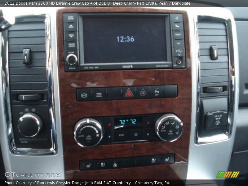 Controls of 2012 Ram 3500 HD Laramie Crew Cab 4x4 Dually