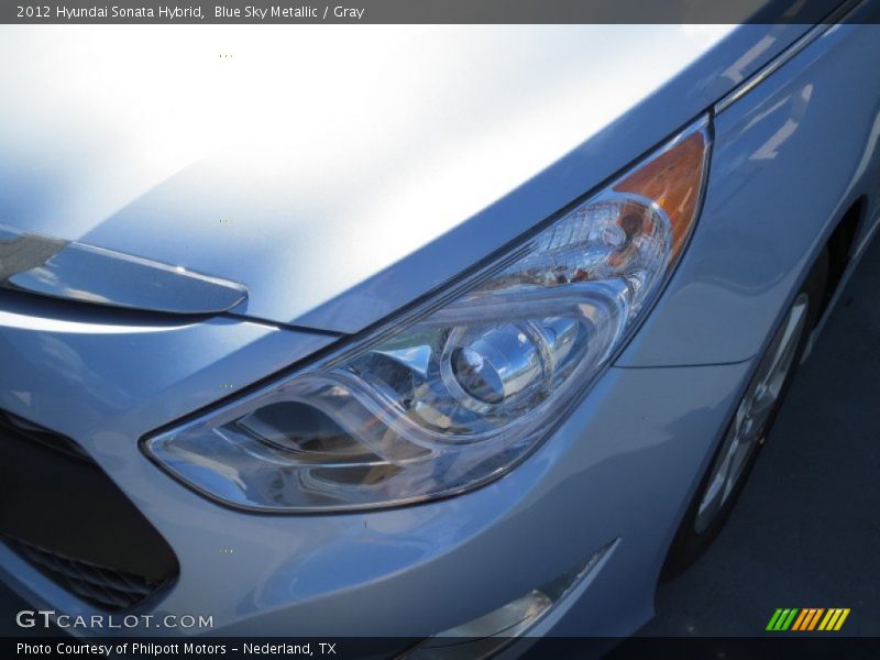 Blue Sky Metallic / Gray 2012 Hyundai Sonata Hybrid