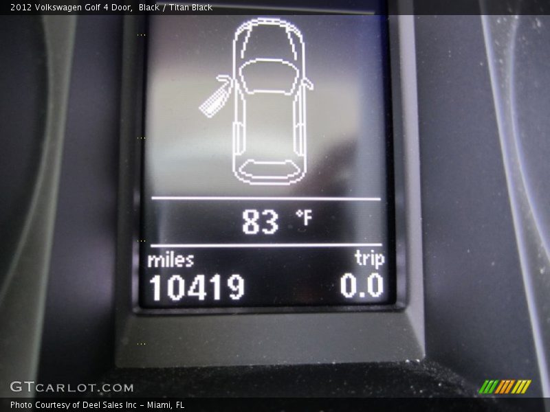 Black / Titan Black 2012 Volkswagen Golf 4 Door