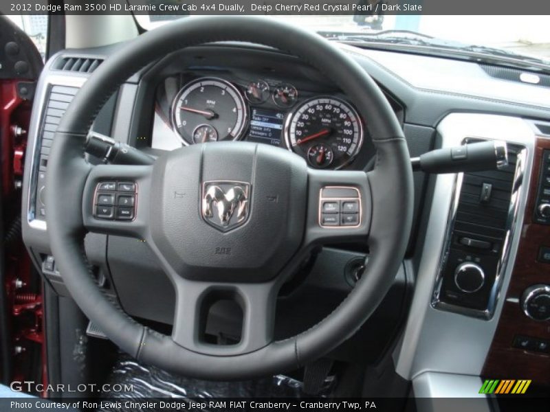  2012 Ram 3500 HD Laramie Crew Cab 4x4 Dually Steering Wheel