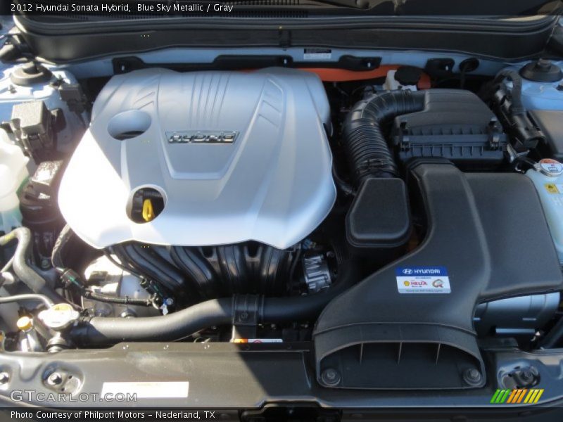 Blue Sky Metallic / Gray 2012 Hyundai Sonata Hybrid