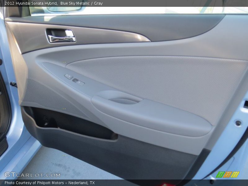 Blue Sky Metallic / Gray 2012 Hyundai Sonata Hybrid