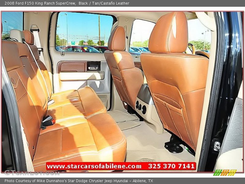 Black / Tan/Castaño Leather 2008 Ford F150 King Ranch SuperCrew