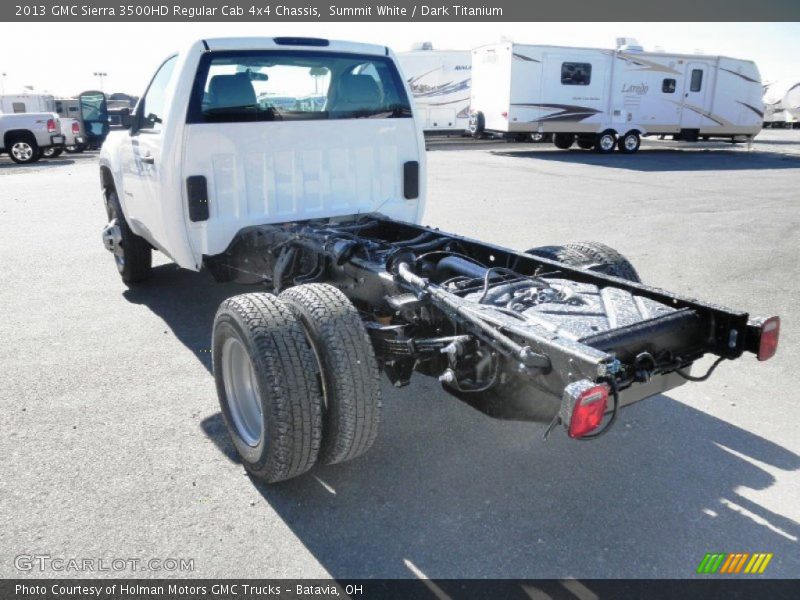 Summit White / Dark Titanium 2013 GMC Sierra 3500HD Regular Cab 4x4 Chassis