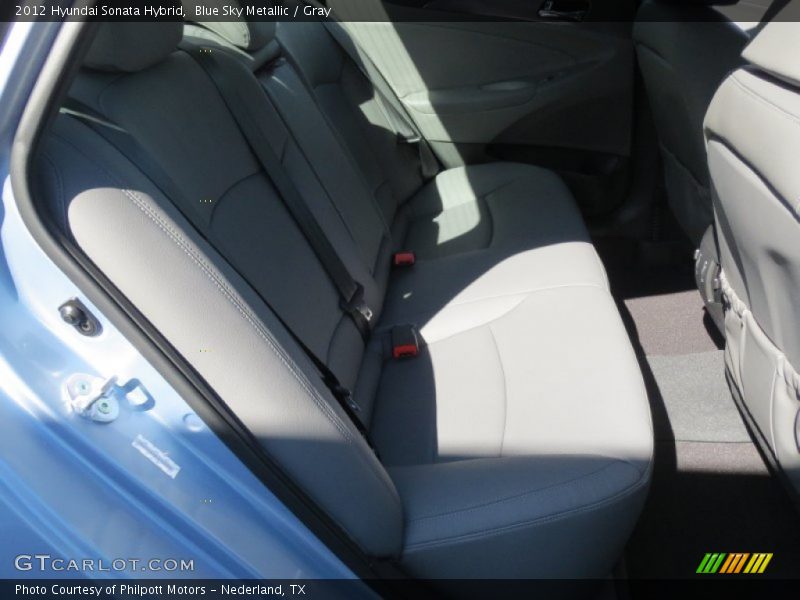 Blue Sky Metallic / Gray 2012 Hyundai Sonata Hybrid