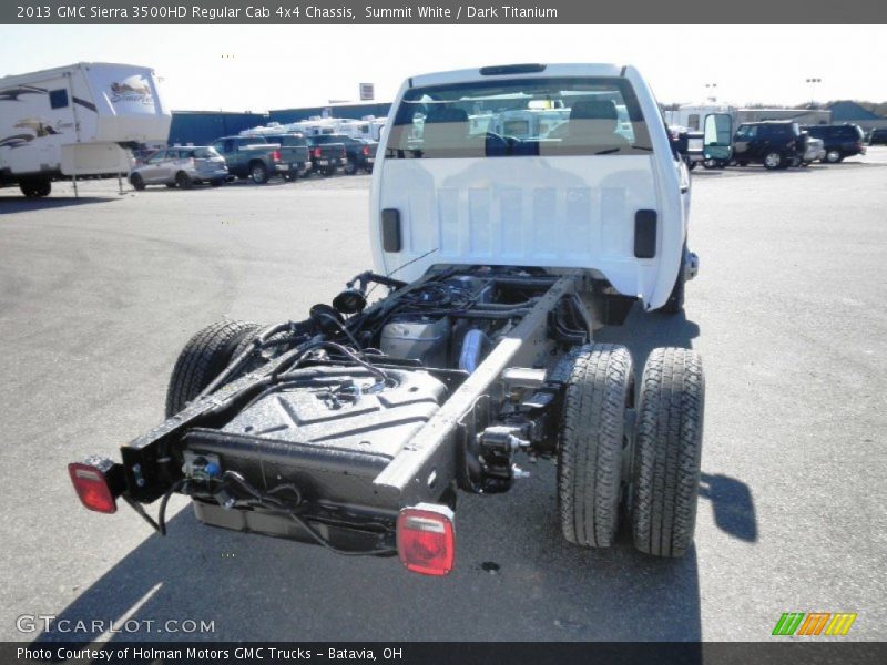 Summit White / Dark Titanium 2013 GMC Sierra 3500HD Regular Cab 4x4 Chassis