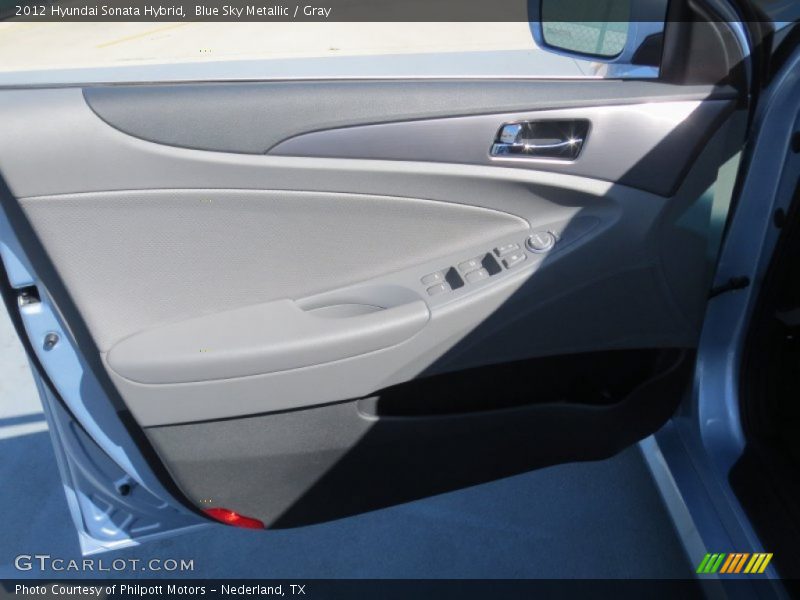 Blue Sky Metallic / Gray 2012 Hyundai Sonata Hybrid