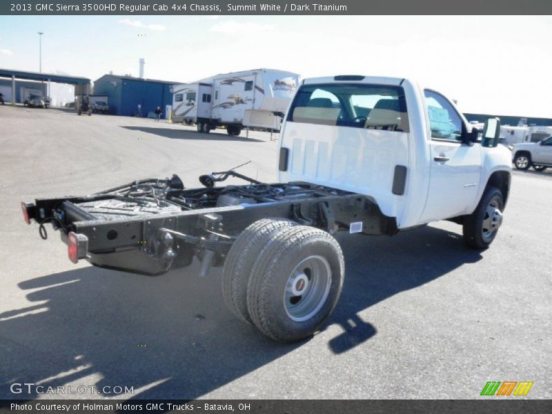 Summit White / Dark Titanium 2013 GMC Sierra 3500HD Regular Cab 4x4 Chassis