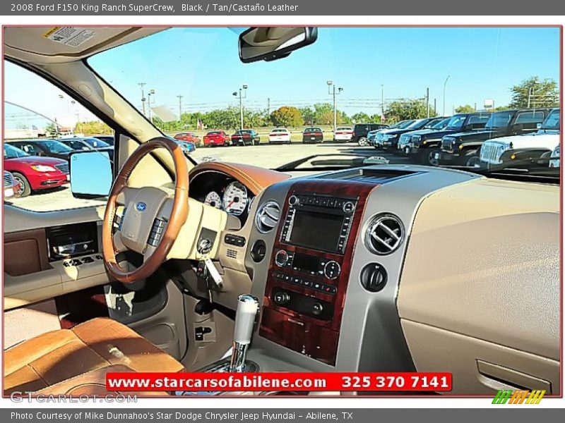 Black / Tan/Castaño Leather 2008 Ford F150 King Ranch SuperCrew