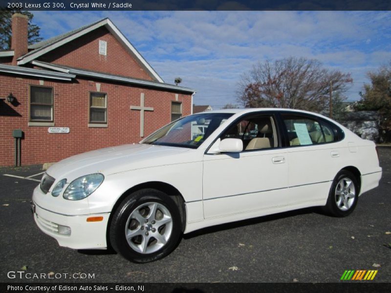 Crystal White / Saddle 2003 Lexus GS 300