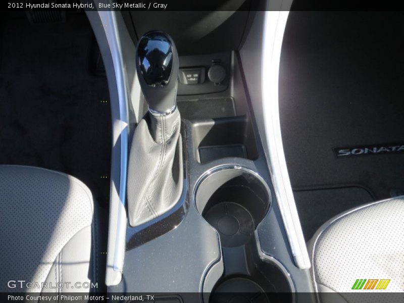 Blue Sky Metallic / Gray 2012 Hyundai Sonata Hybrid