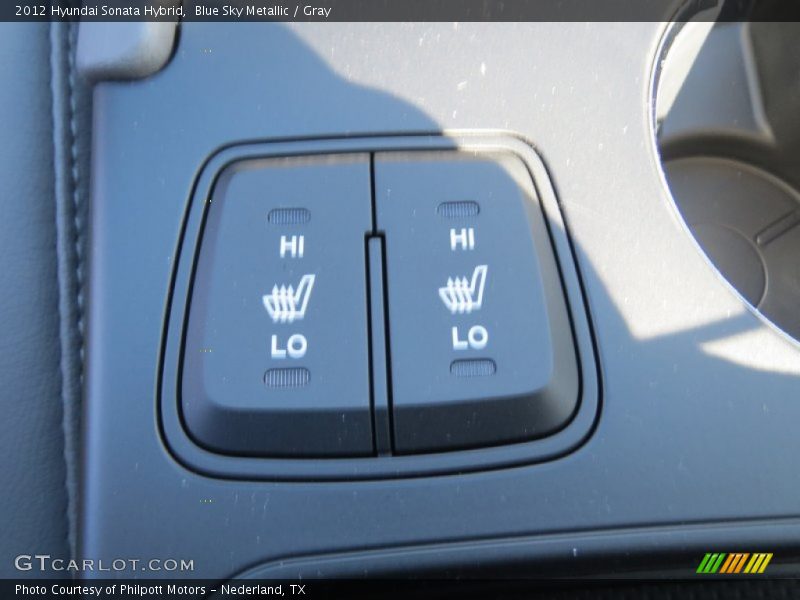 Blue Sky Metallic / Gray 2012 Hyundai Sonata Hybrid
