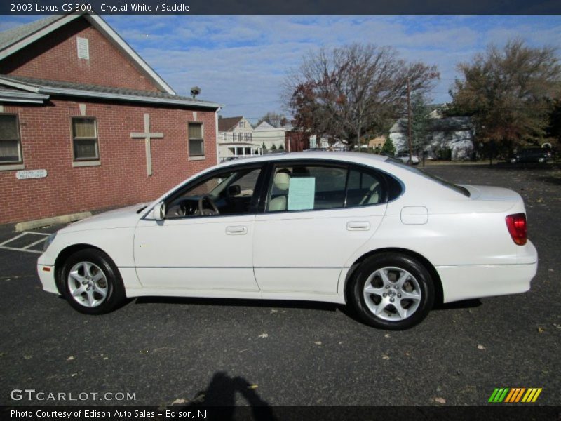 Crystal White / Saddle 2003 Lexus GS 300