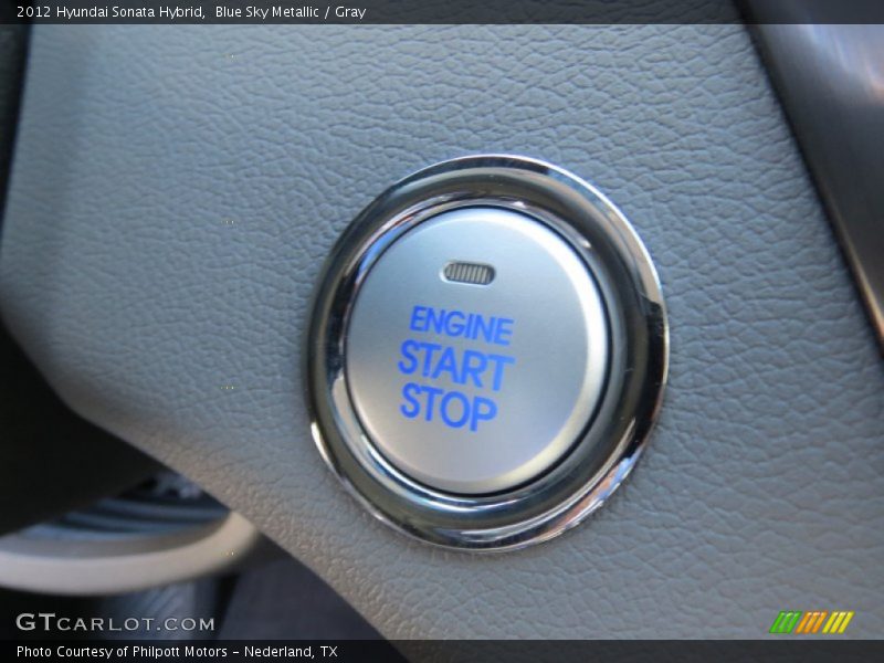 Blue Sky Metallic / Gray 2012 Hyundai Sonata Hybrid
