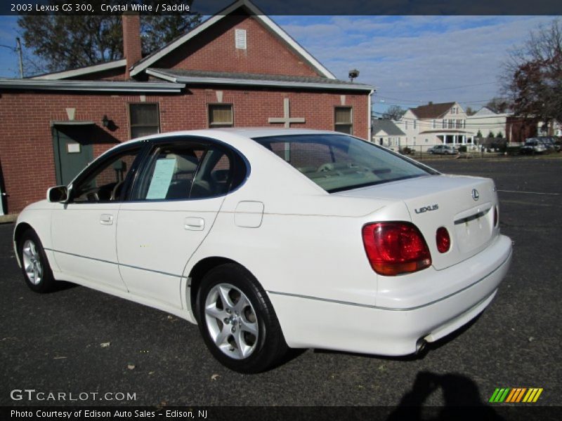 Crystal White / Saddle 2003 Lexus GS 300