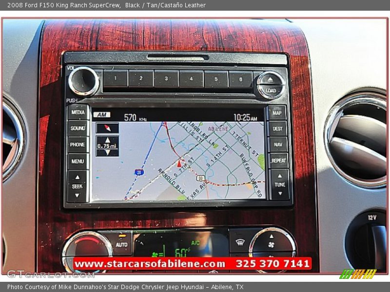 Black / Tan/Castaño Leather 2008 Ford F150 King Ranch SuperCrew
